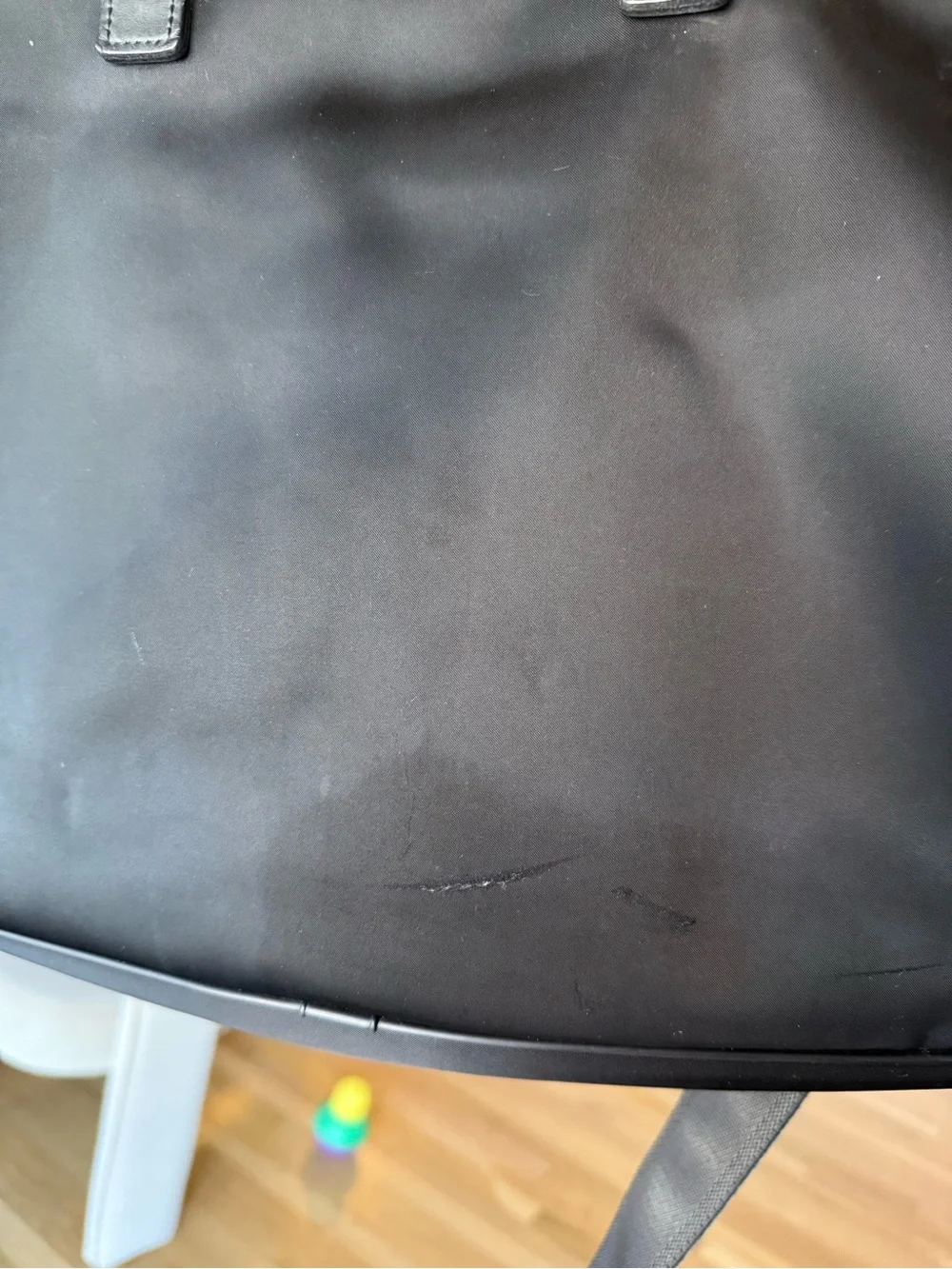 Y2K Burberry Black Nylon & Leather Laptop Briefcase